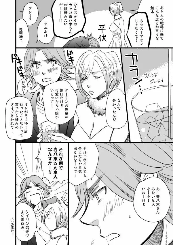 銅橋×青八木女体化まんが - page38