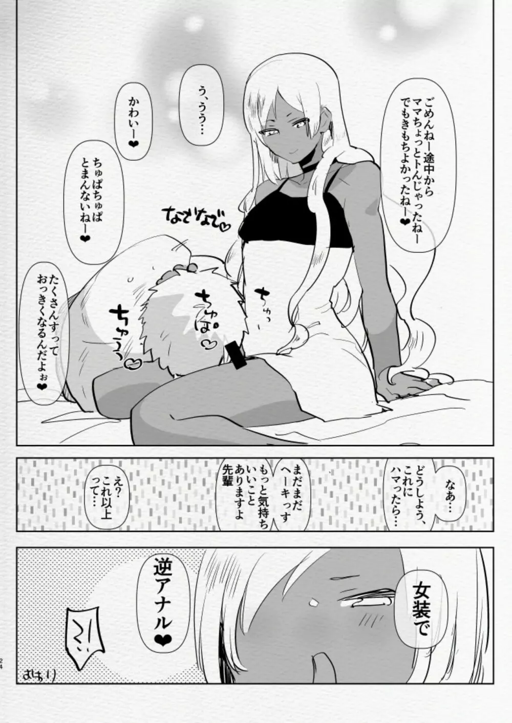 黒ギャル後輩男の娘デリヘル～逆アナルコース - page24