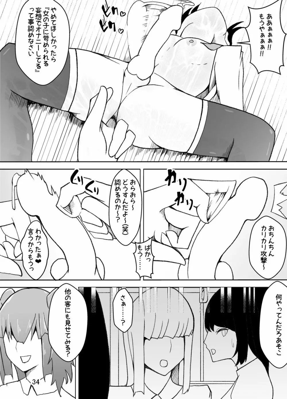 女装した先生が、女子生徒に痴漢される話 - page35