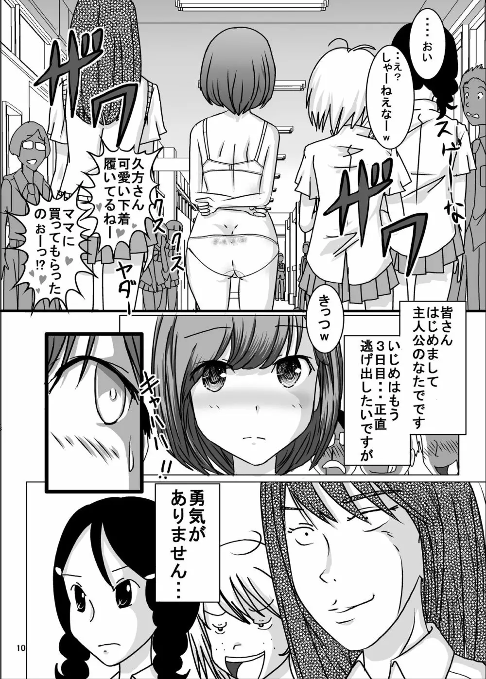 全裸いじめられっ子さんの日常 - page9