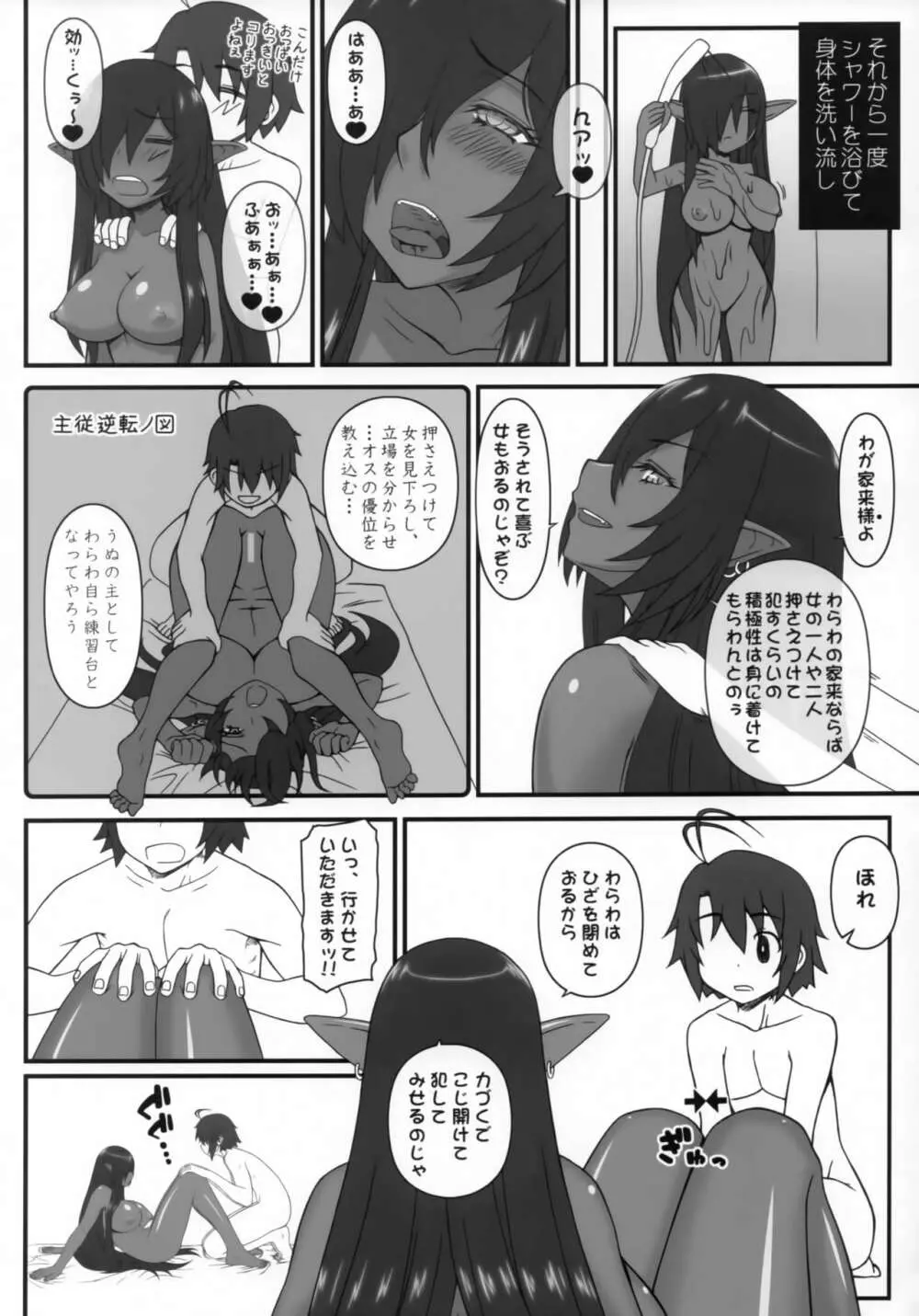 黒の女王の異世界性活2 - page9