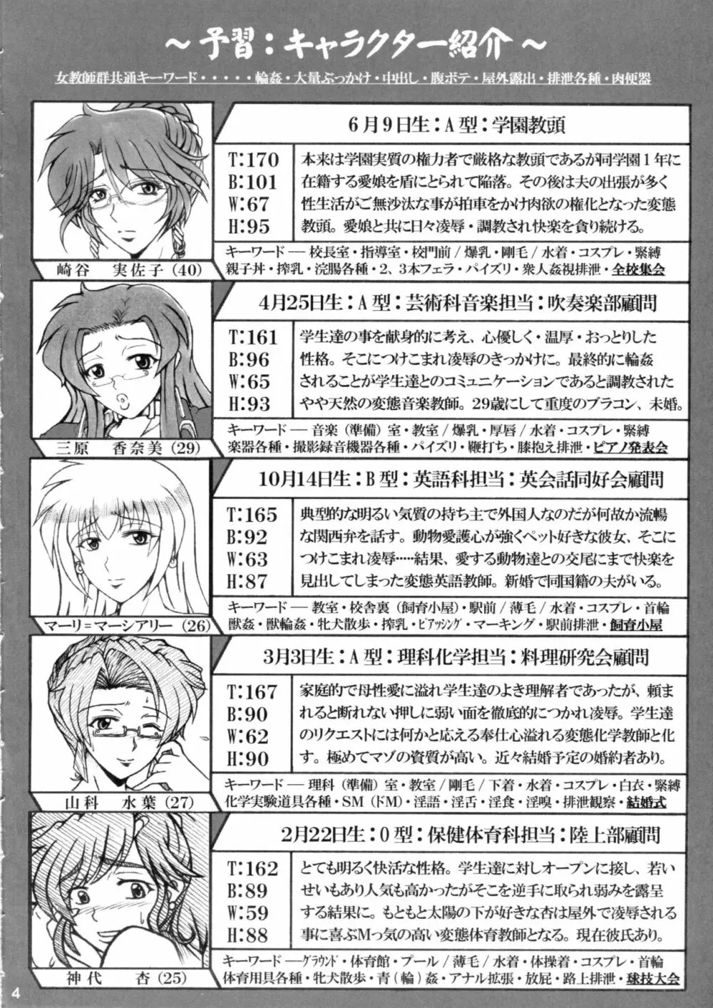 女教師群凌辱艶痴態 I season - page3