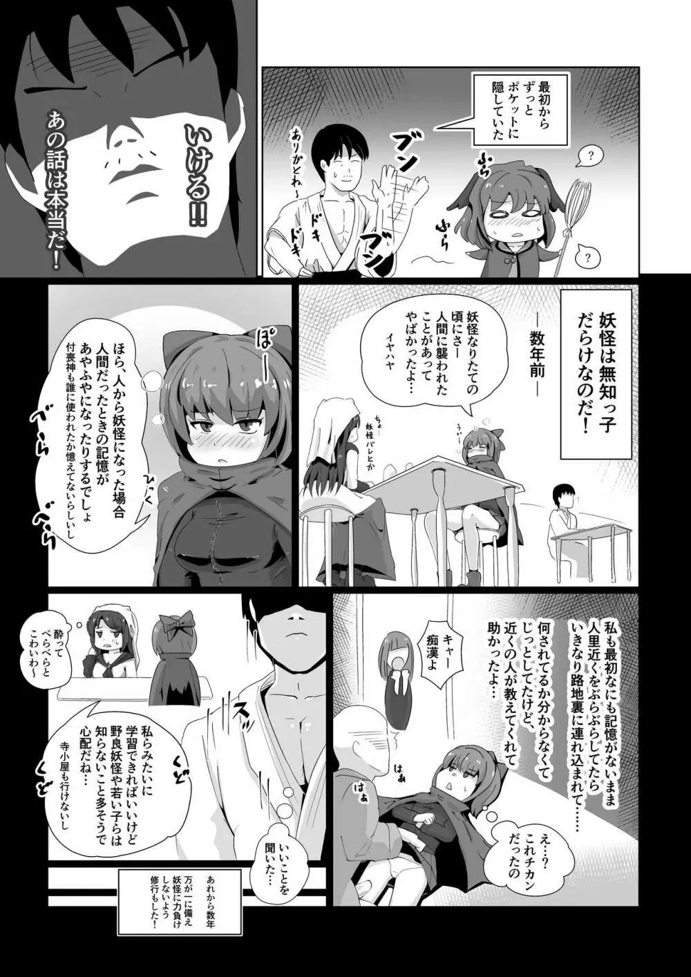 嘘の驚かし方を教えられて得意気に実践する小傘ちゃん - page24