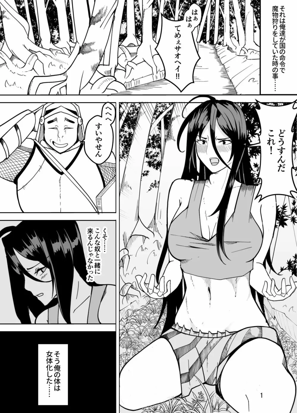 団長だった俺は女体化した - page3