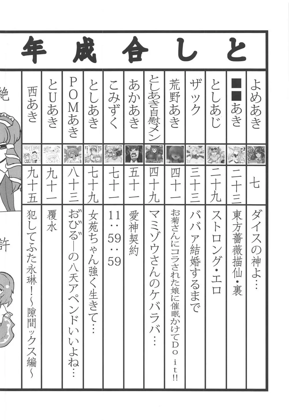 東方裏表としあき成年合同誌8 としあき怒助平 - page3