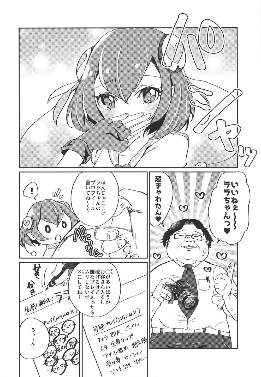 (レインボーフレーバー20) [あかりんごちゃん (みこりん)] はたらく★ララちゃん～箱ヘル編(前編)～ (スター☆トゥインクルプリキュア) - page3