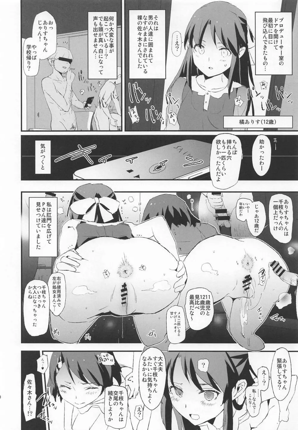 佐々木千枝と催眠ドスケベひがいしゃの会 - page9