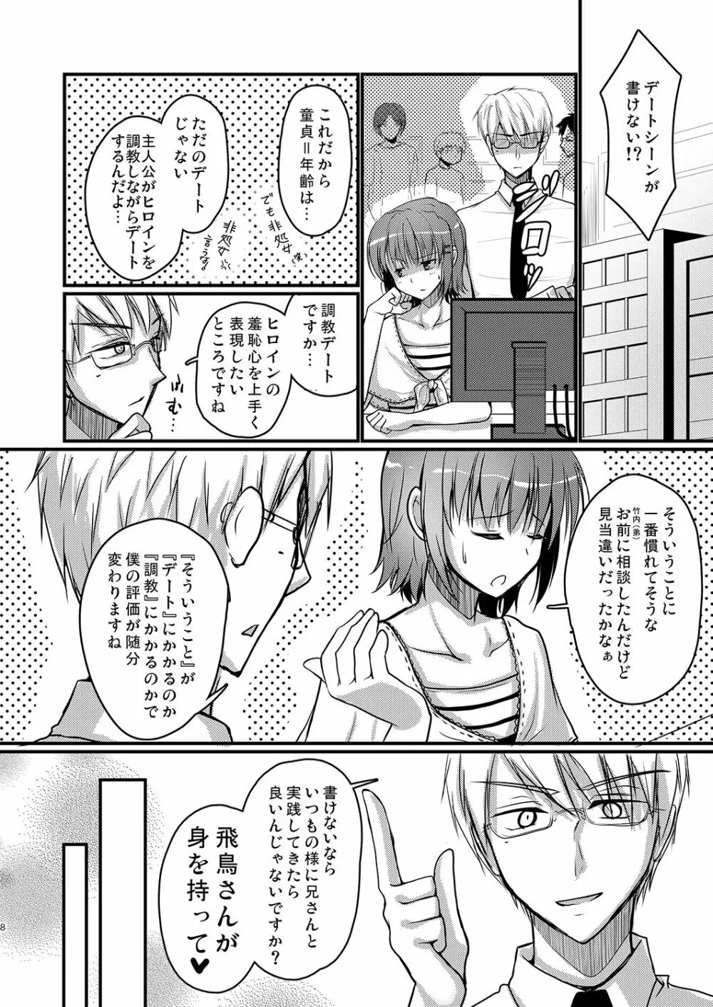 売れないエロゲライターが女装して女の子の気持ちを勉強してみた3 - page3