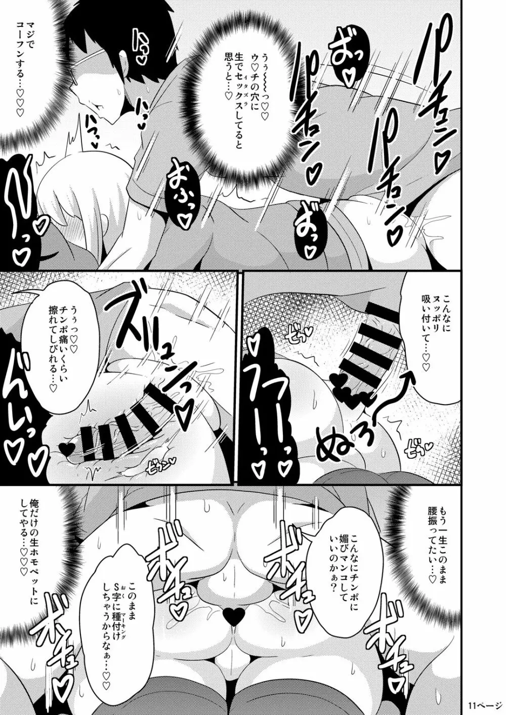 あの娘♂のウ♥チの穴を寝てる間にホモする本 - page11