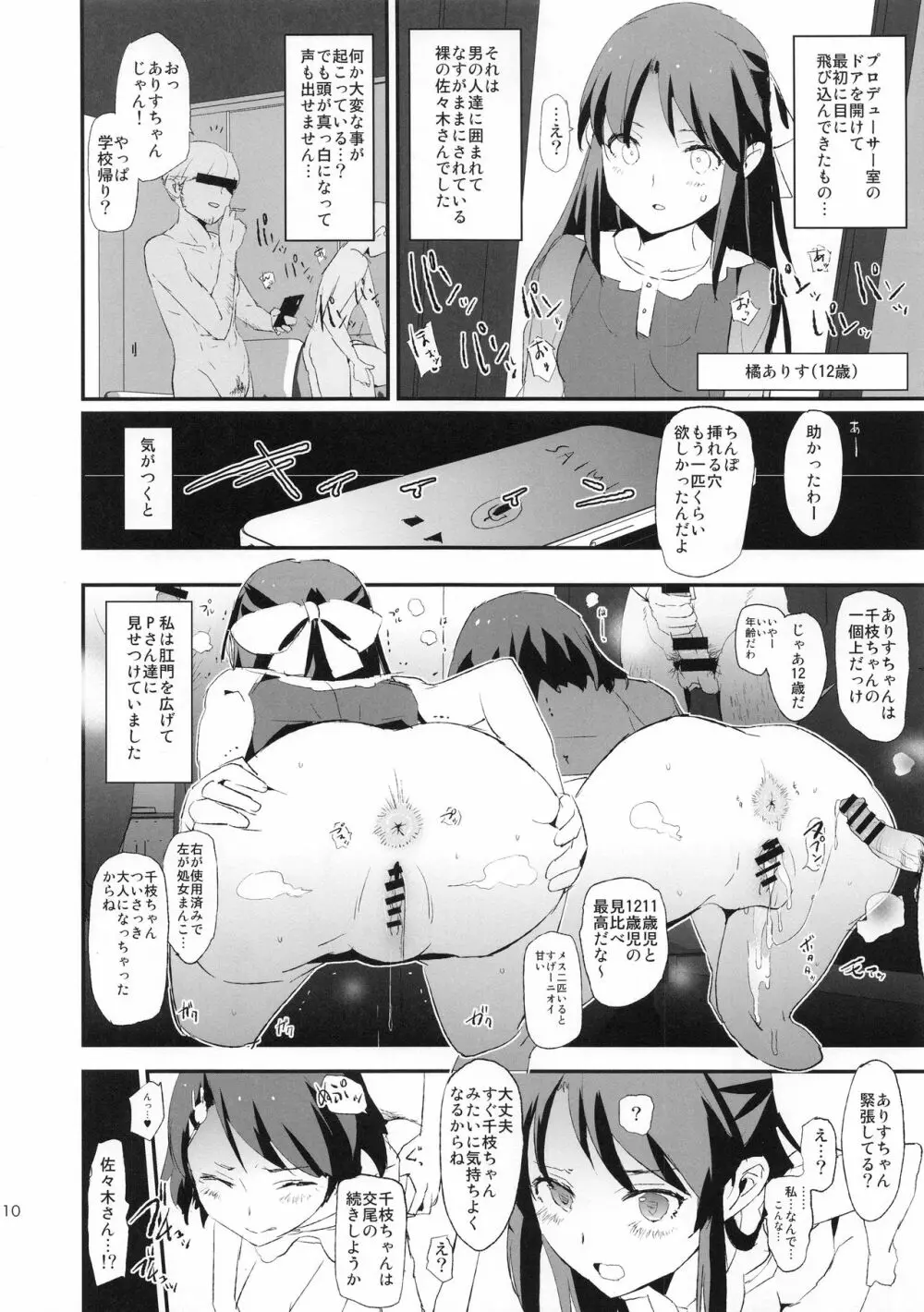 佐々木千枝と催眠ドスケベひがいしゃの会+ペーパー - page10