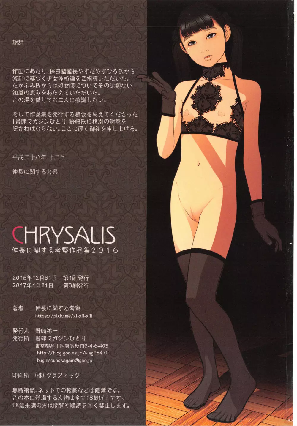 CHRYSALIS 伸長に関する考察作品集2016 - page43