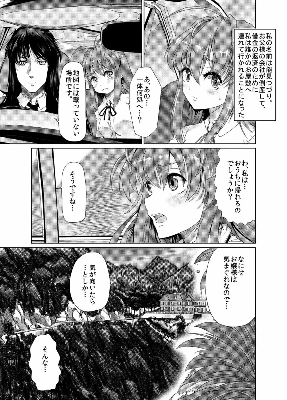 青薔薇の城 ～愛玩メイド肛虐調教編～ - page3