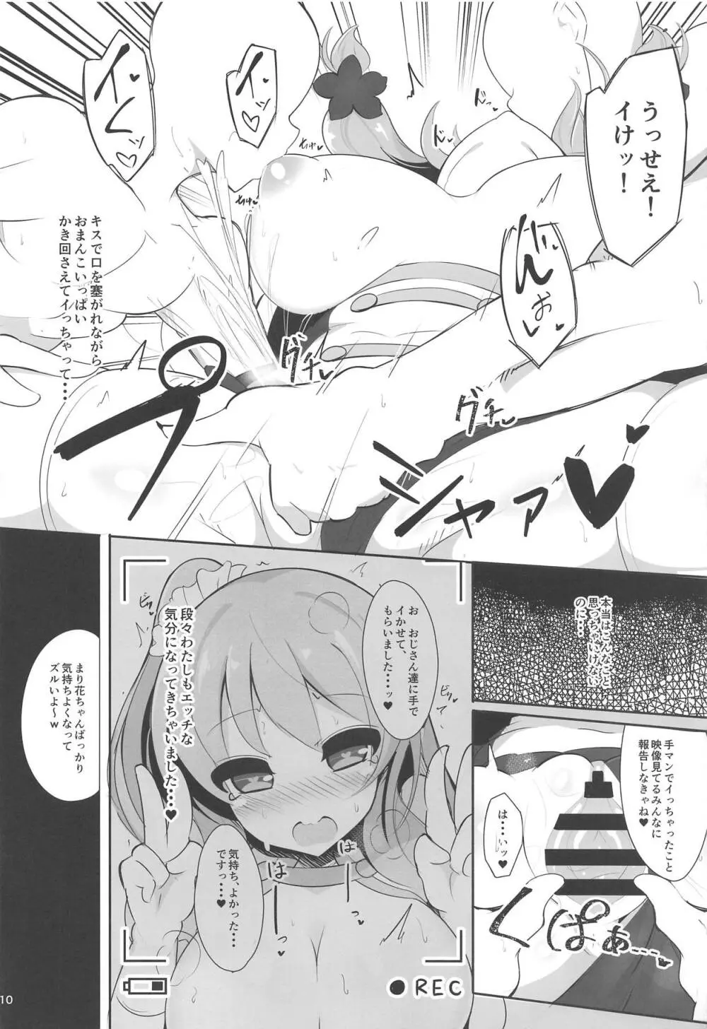 現役アイドルのま○花ちゃんがなりゆきで本気子作りコスプレ個人撮影する本 - page9