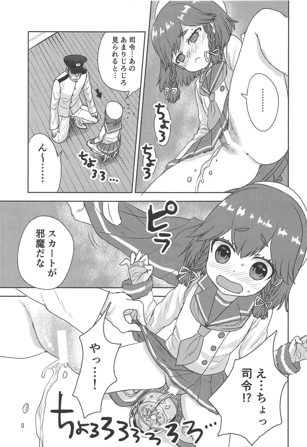 お酒が入っておトイレが近い択捉ちゃんにおしっこを強要する本 - page6