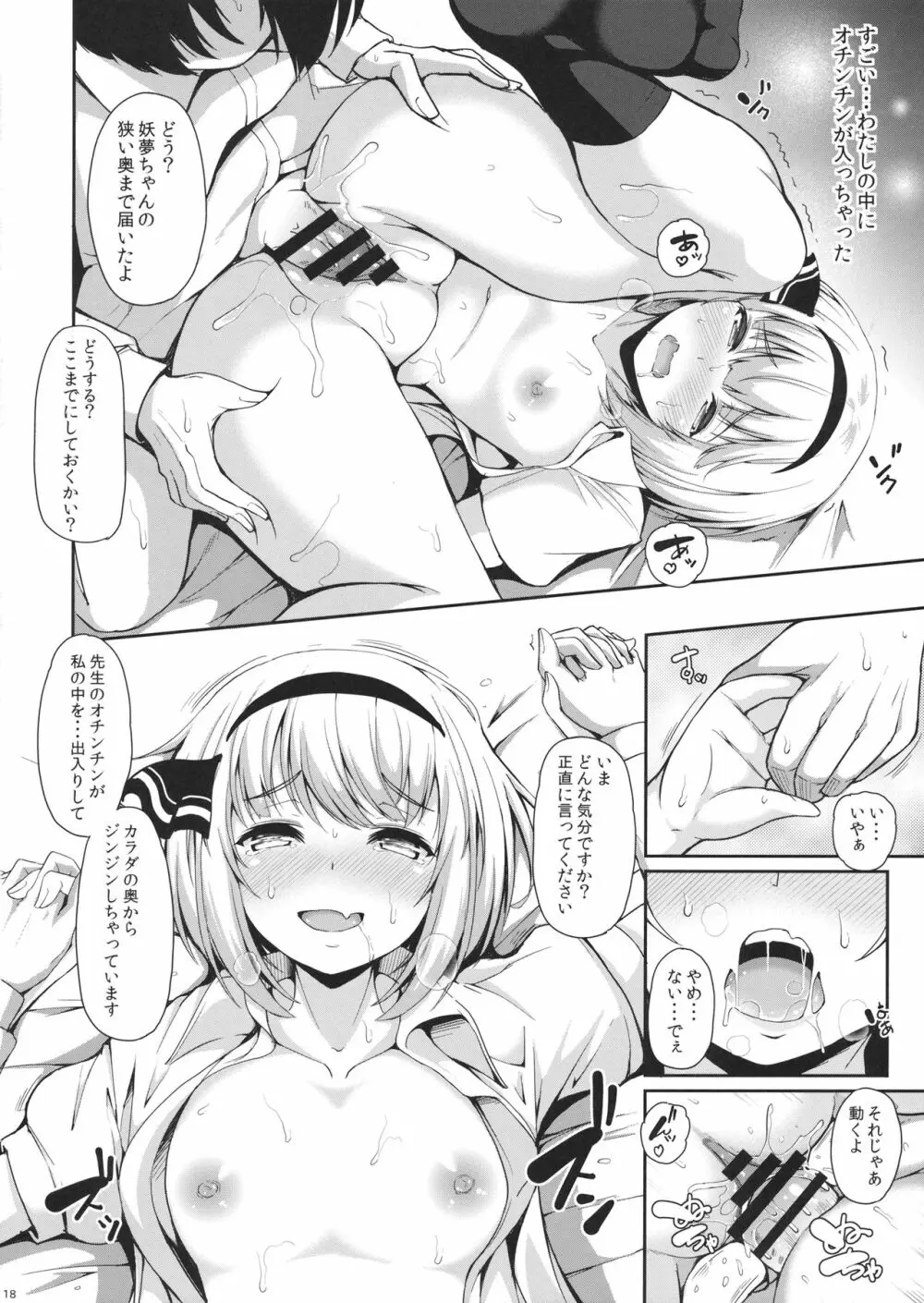 妖夢ちゃんが、Hなお悩み相談でセックスに目覚めてしまうようです。 - page17