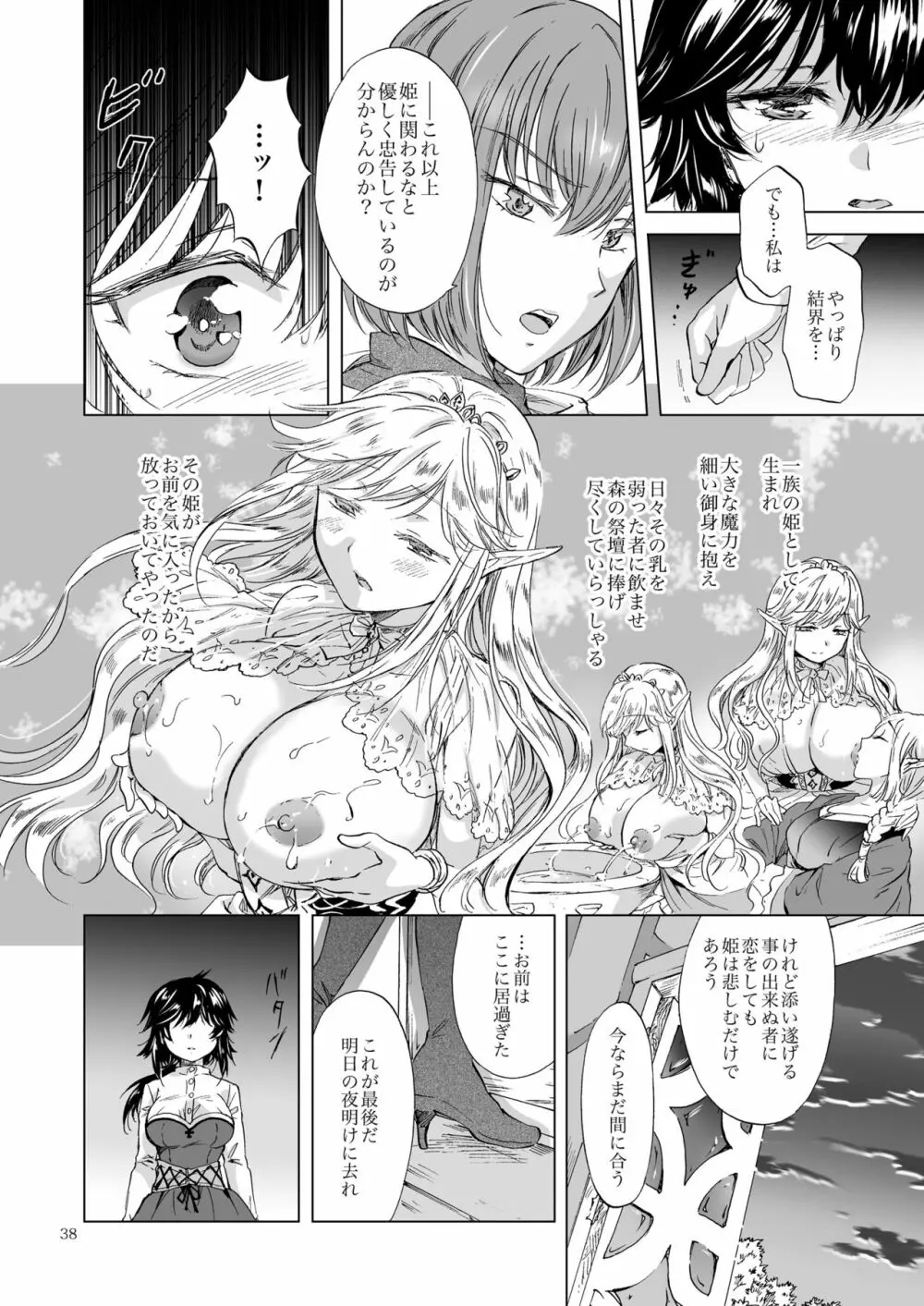 聖なる乳のエルフ姫 - page38