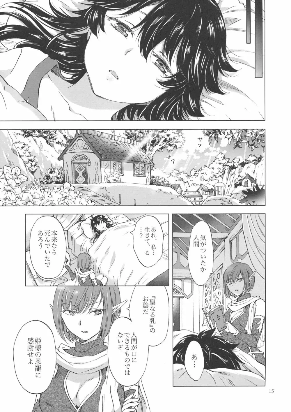 聖なる乳のエルフ姫 - page14