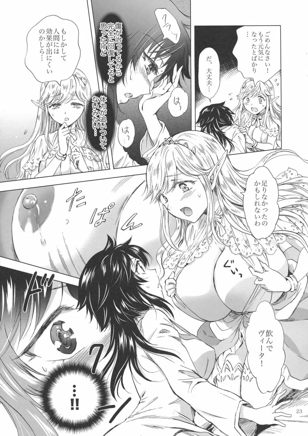 聖なる乳のエルフ姫 - page22