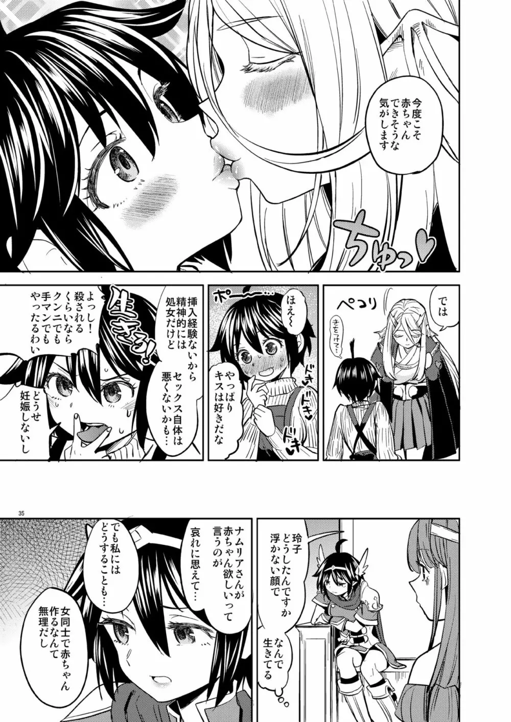 女勇者に転生したら魔族の妻が5人もいるらしい 2 - page36