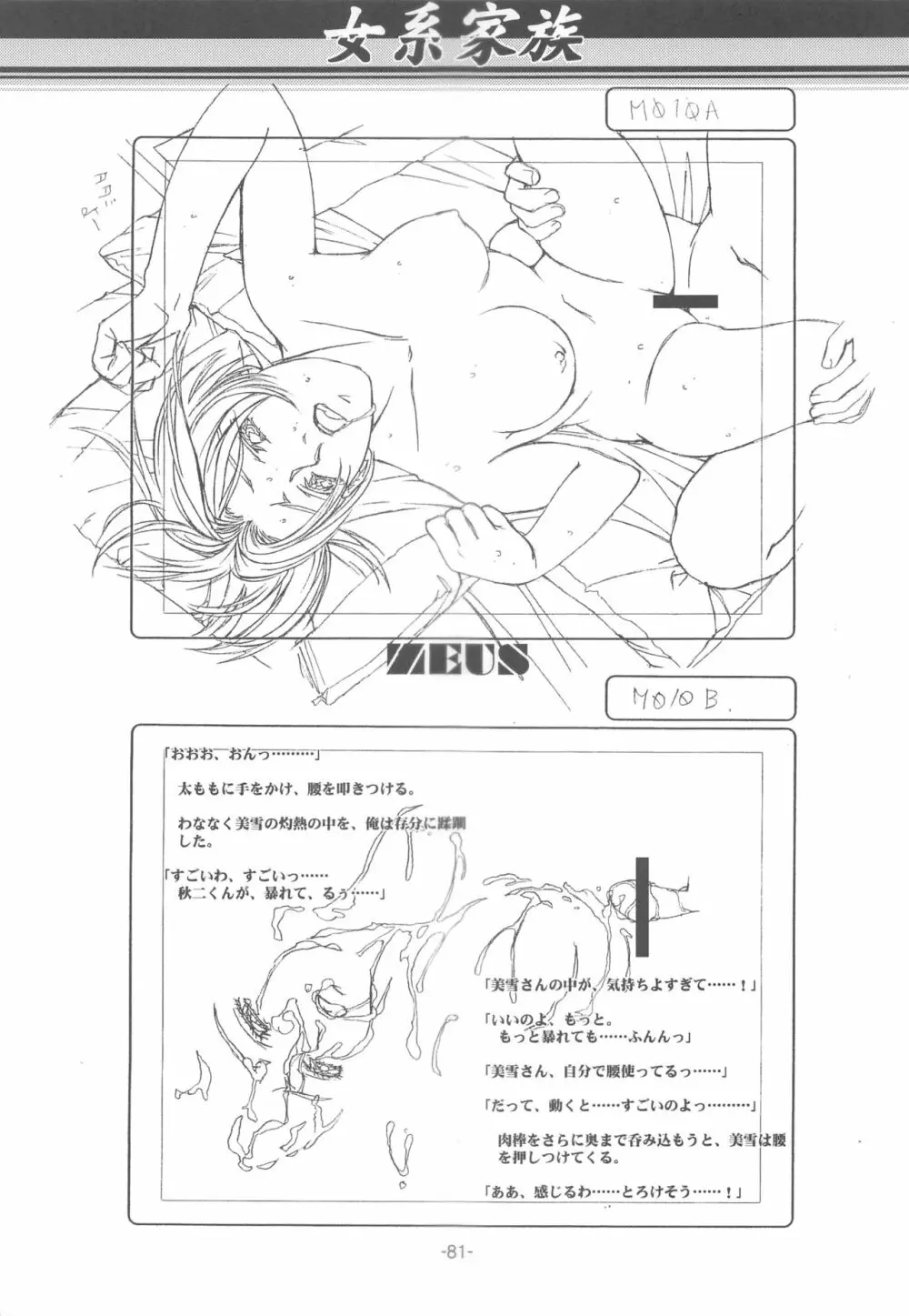 大人の童話 Vol.14 & 女系家族 線画集 - page80