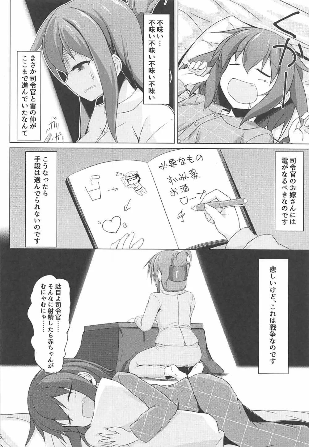 雷と電は司令官の赤ちゃんが欲しいのです!! - page5