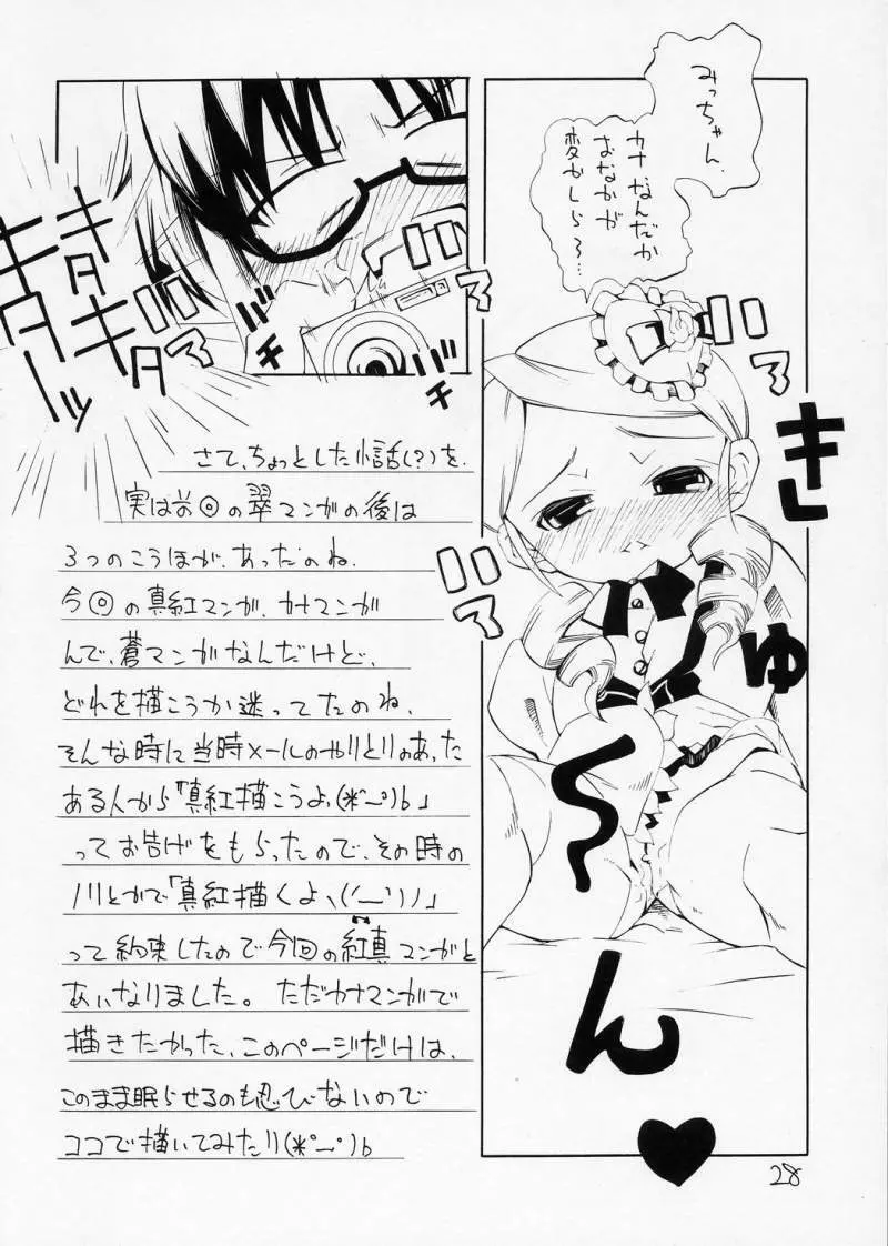 ある夜、一人でしてたら真紅が手伝ってあげるわと言ってきた妄想をマンガにした本 - page27