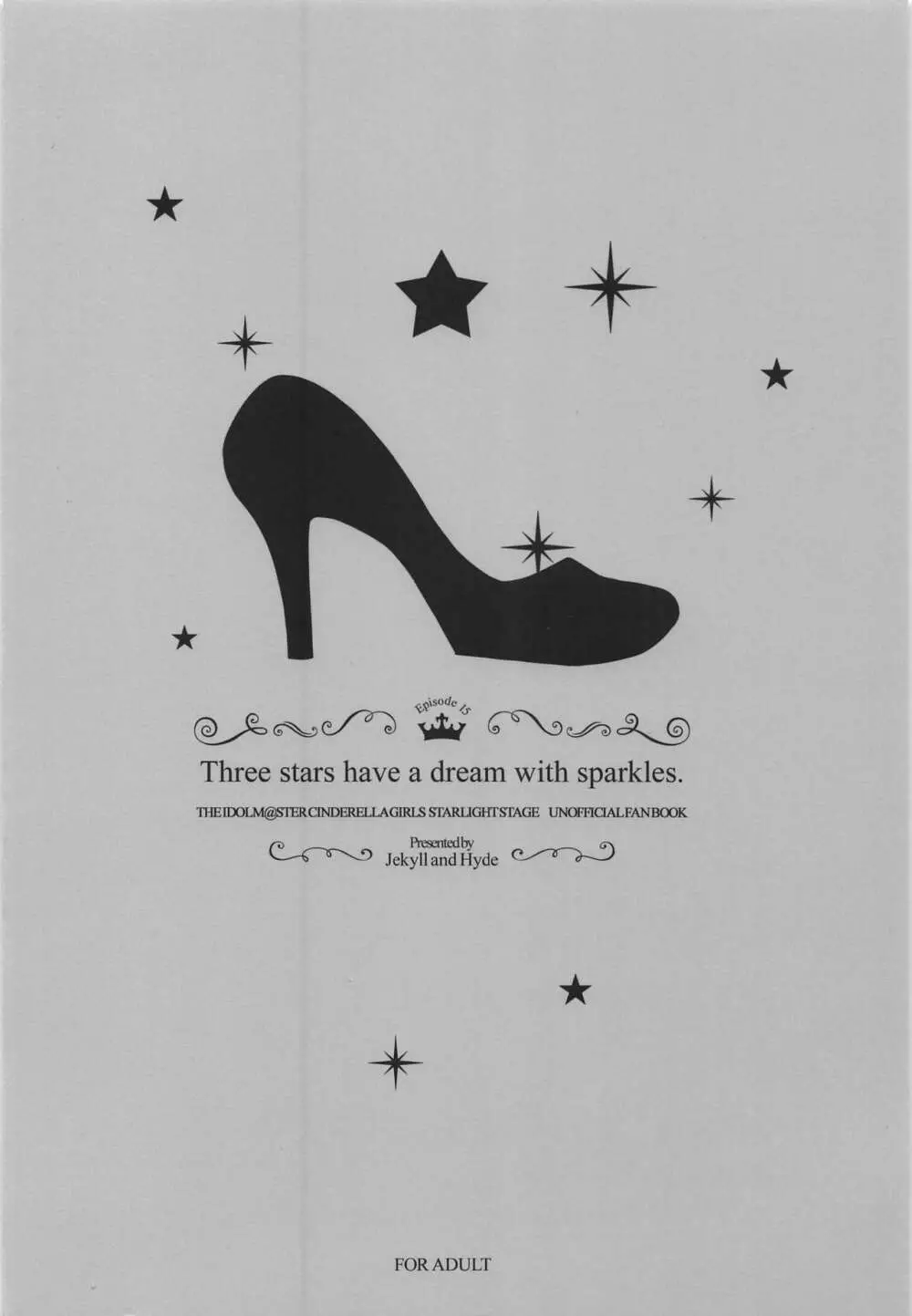 Three stars have a dream with sparkles. - page30
