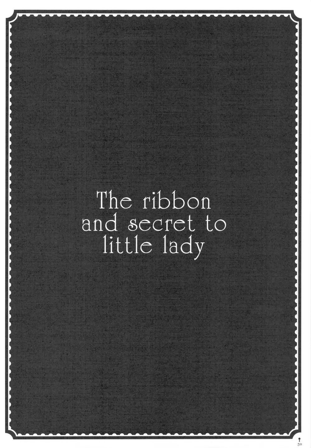 The ribbon and secret to little lady - page52