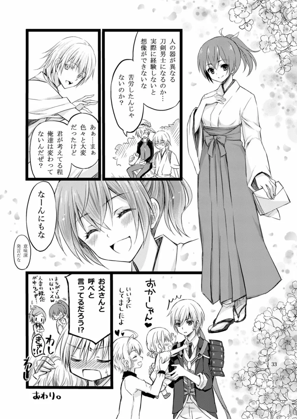 霊力バグしたふたなり女審神者の所為で刀剣女士になりました【前後編セット】 - page57