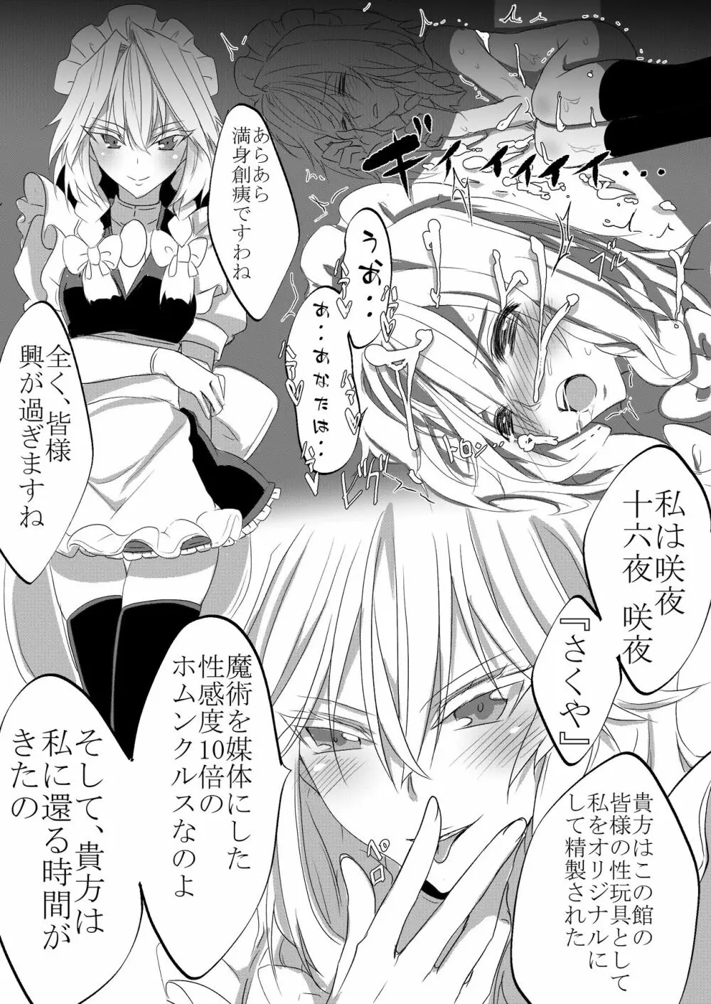 少年メイドさくやくんが紅魔館で嫐られる本 - page12