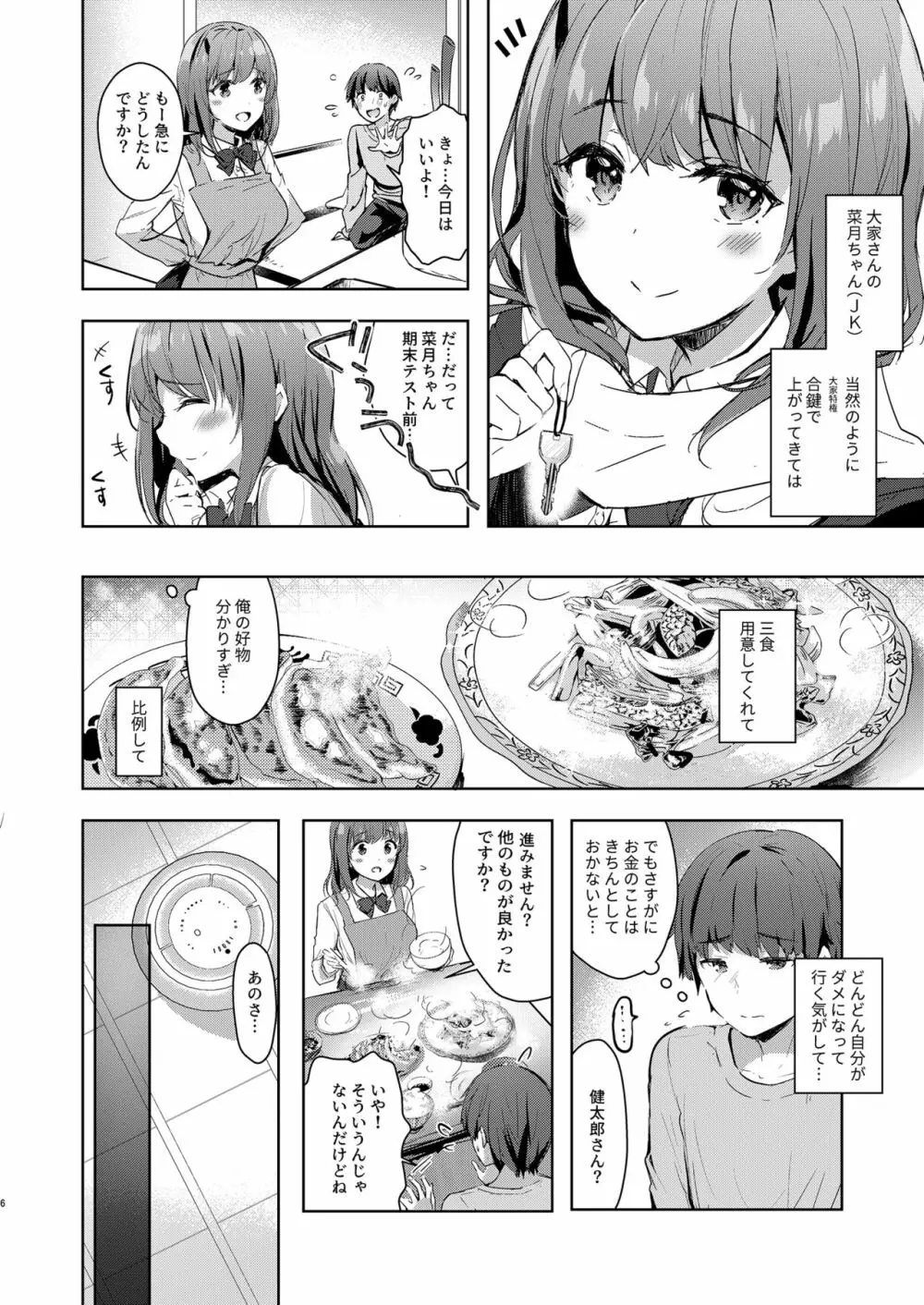 [moco chouchou (ひさまくまこ)] 三食バブみつき大家さん(JK) 2 [DL版] - page6