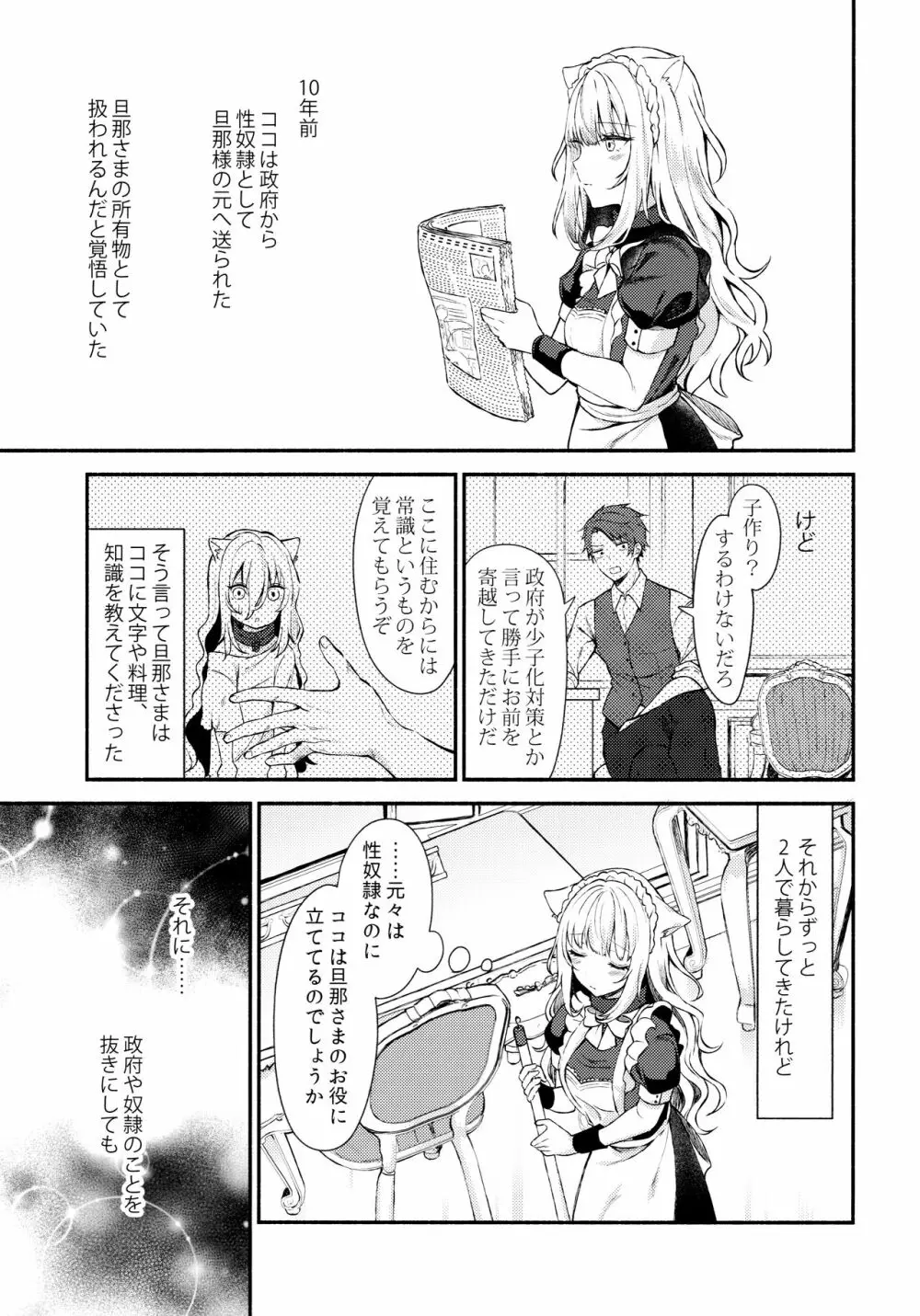 元奴隷の猫耳メイドと幸せえっちする本 - page6