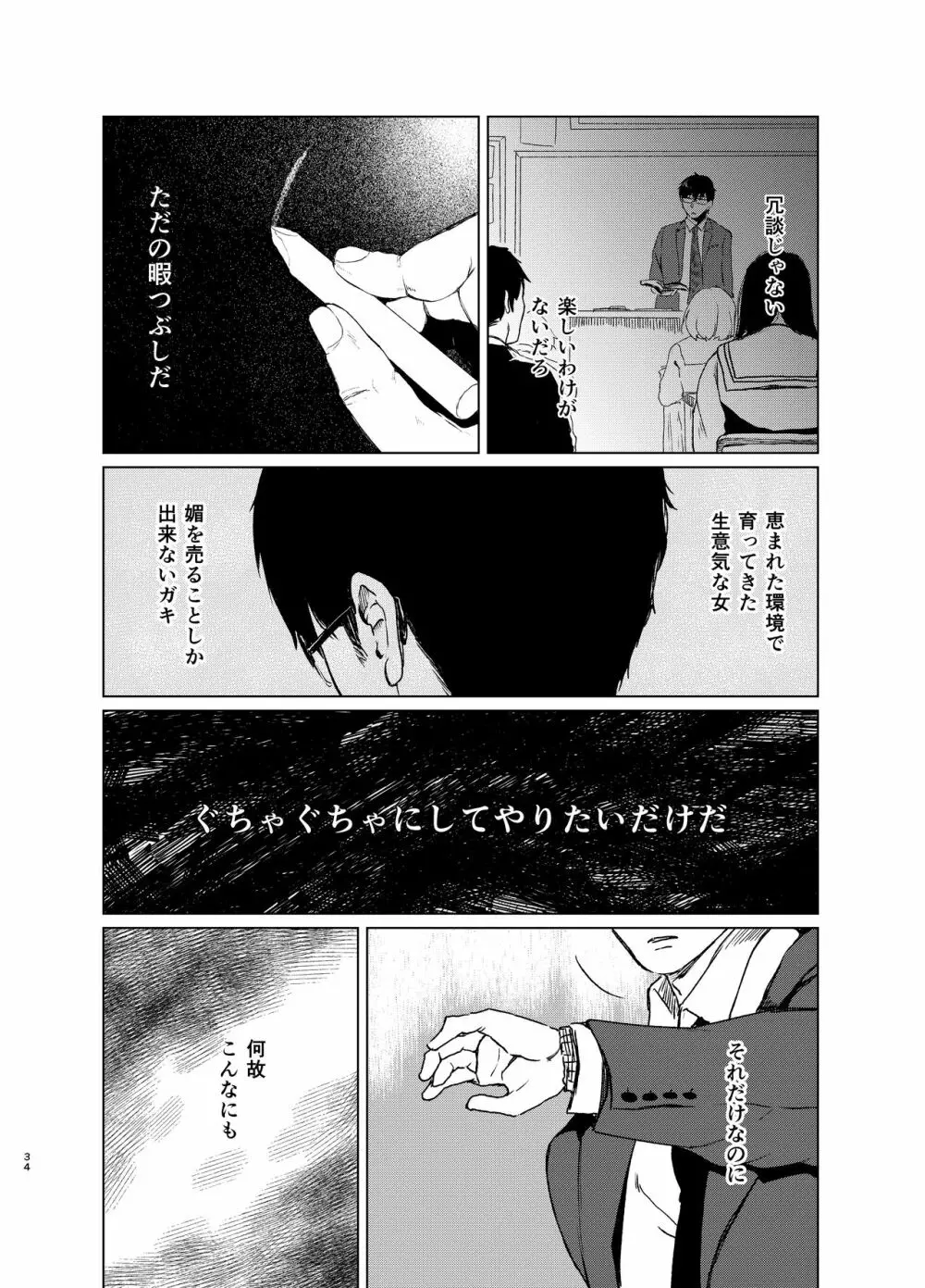 束縛愛2～放課後、教室で、無防備な優等生を、無理やり犯す～ - page33