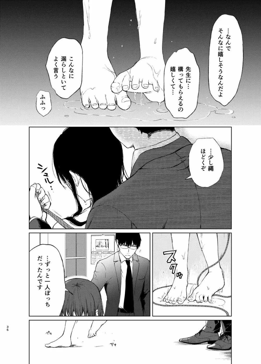 束縛愛2～放課後、教室で、無防備な優等生を、無理やり犯す～ - page35