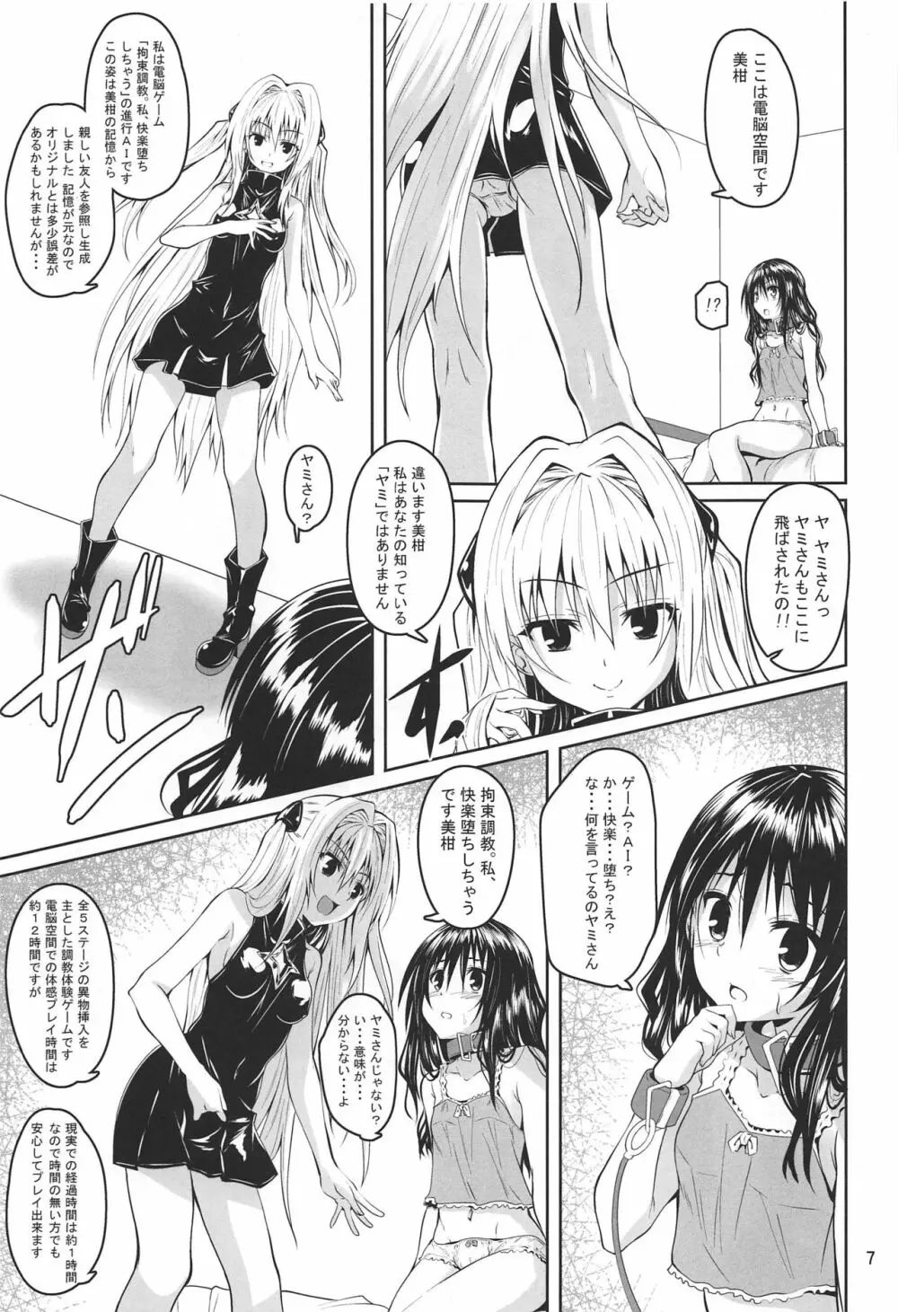 拘束された美柑が調教ゲームクリアを頑張る話 - page6