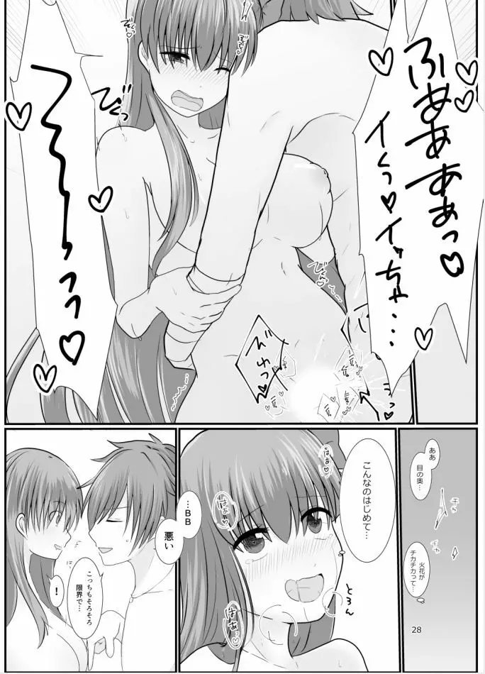 BBちゃんがくすぐりでマウントとられるロビB本 - page27