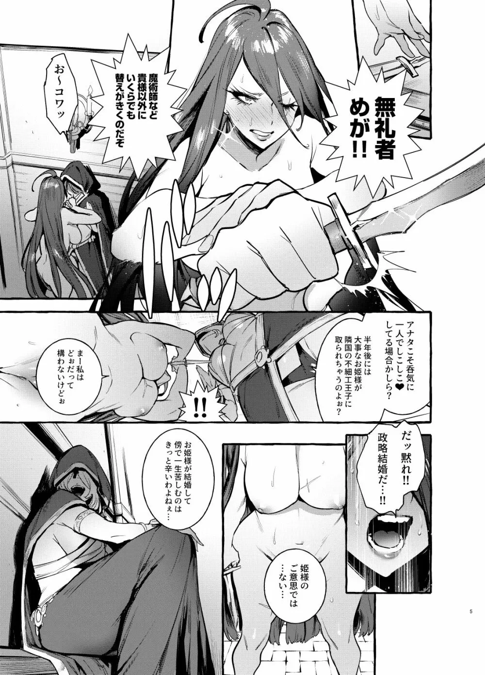 おちんぽ女騎士と処女姫 - page6