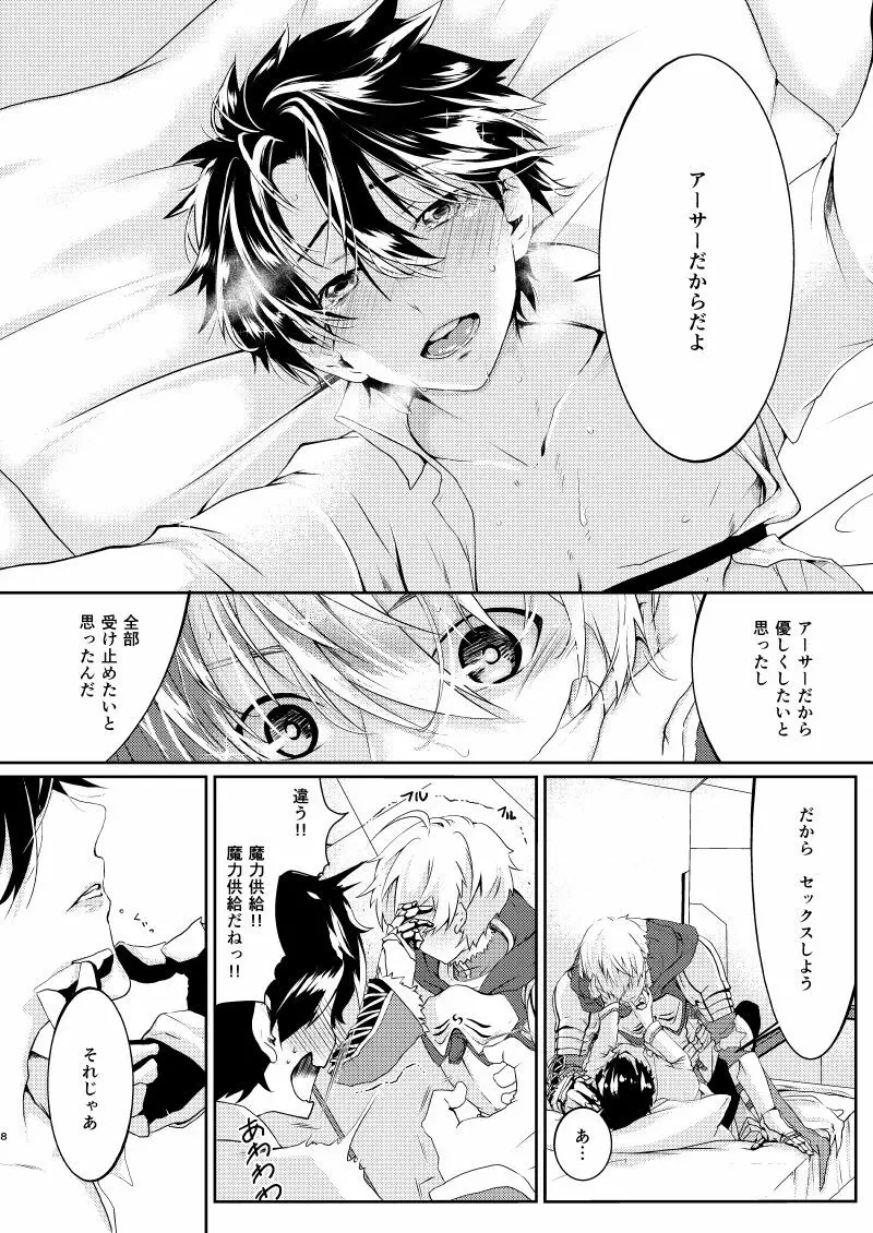 ウチデアの騎士王とマスター君がエッチな魔力供給する - page7