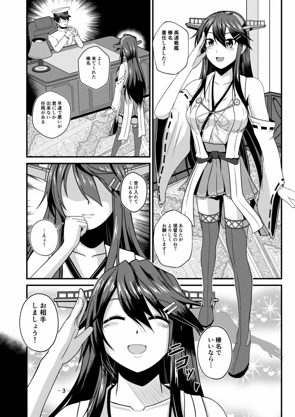 はい、榛名は大丈夫です！ 榛名×搾乳×獣姦 - page2