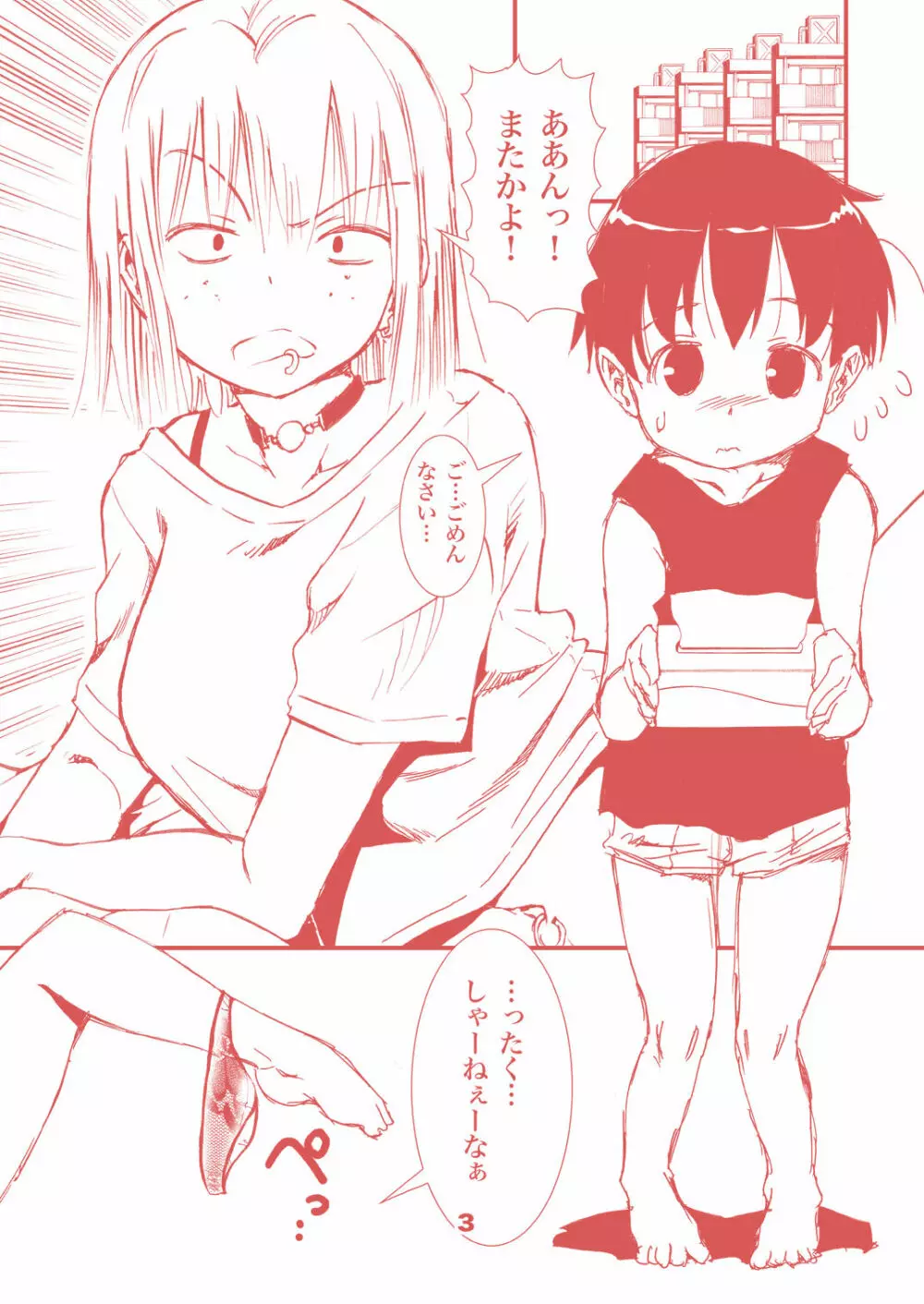 頼むとセックスしてくれるぼくのヤンキーお姉ちゃん。 - page3