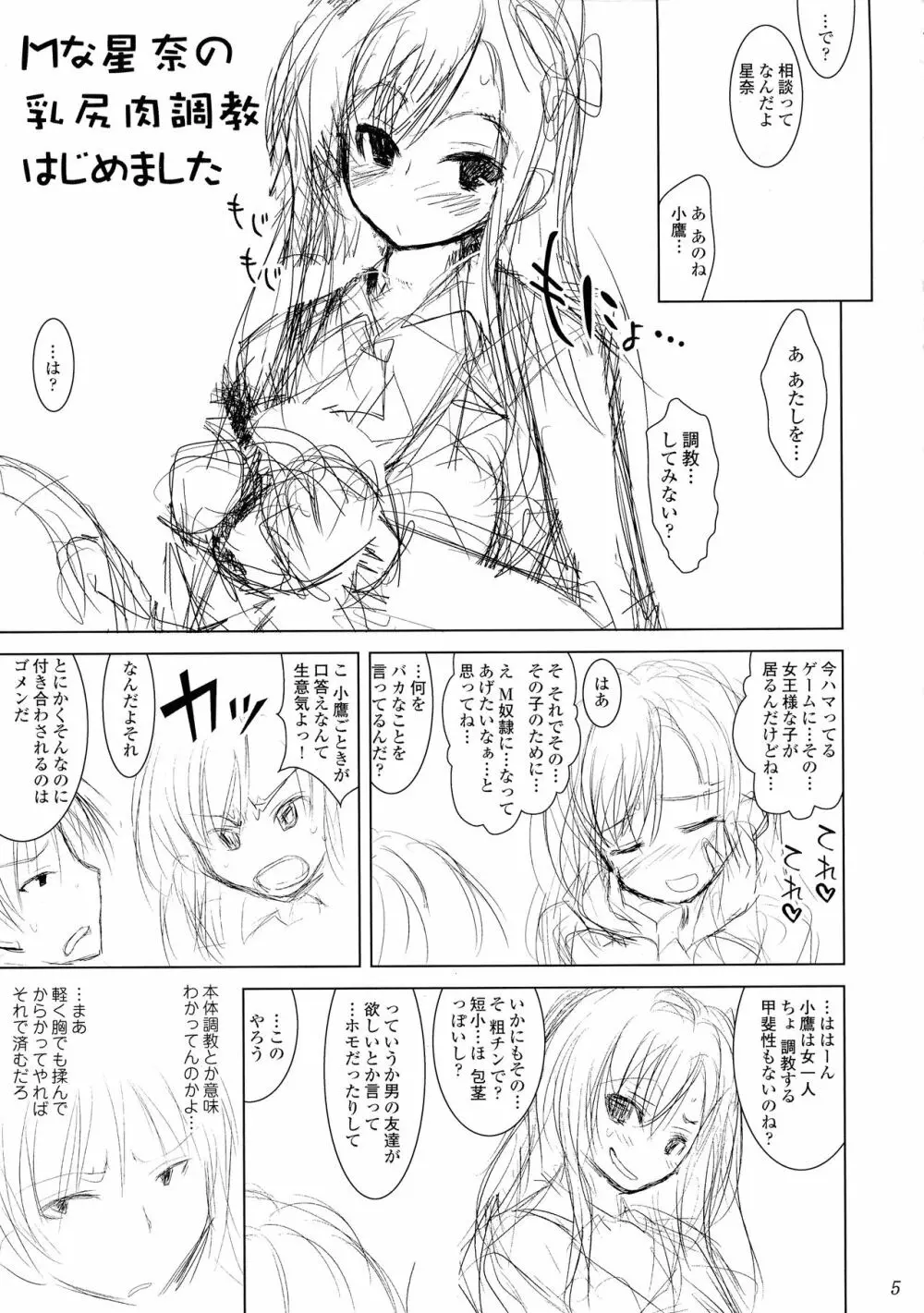 Mな星奈の乳尻肉調教はじめました - page4