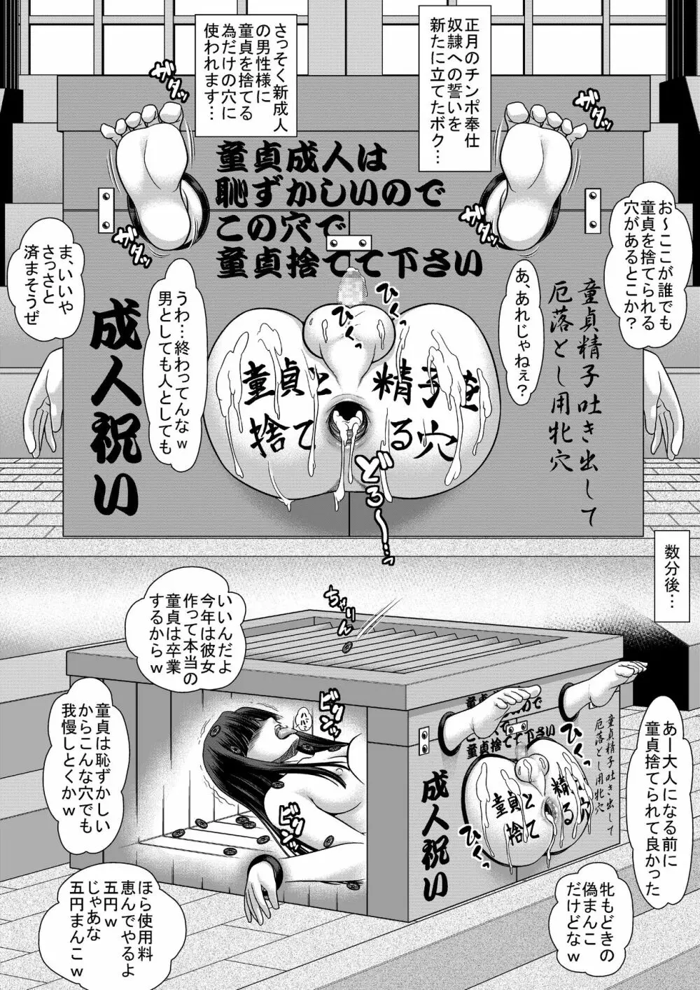 劣等ホモ牝sissyの成人の儀 - page6