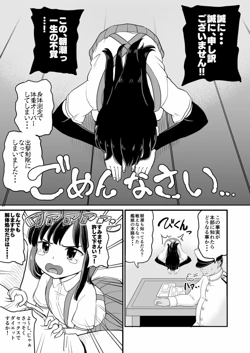 朝潮は太ってません!! - page3