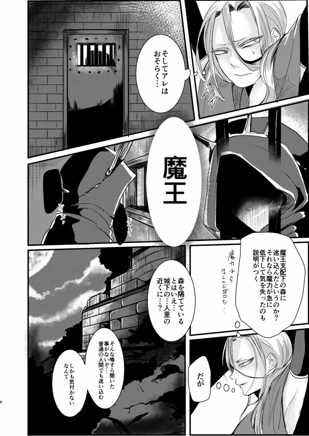 男魔導師が触手でめちゃくちゃにされる本 - page6