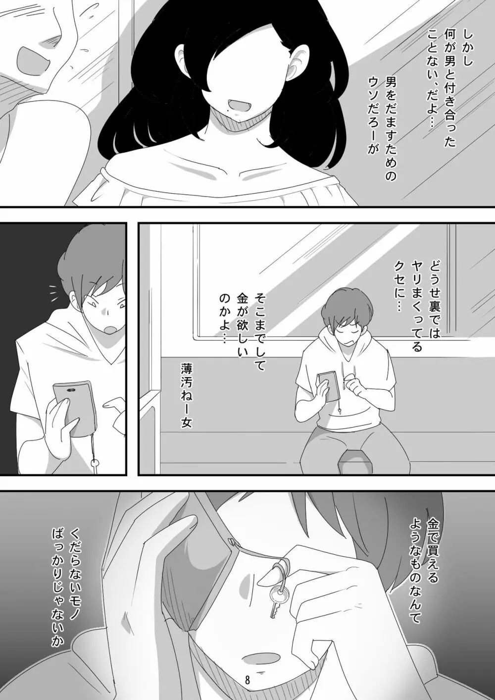 処女ビッチ～貢ぎマゾたらしの女～ - page8