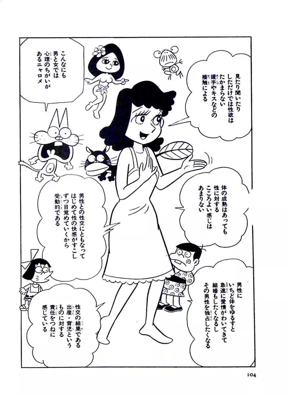 ニャロメのおもしろ性教室 - page110