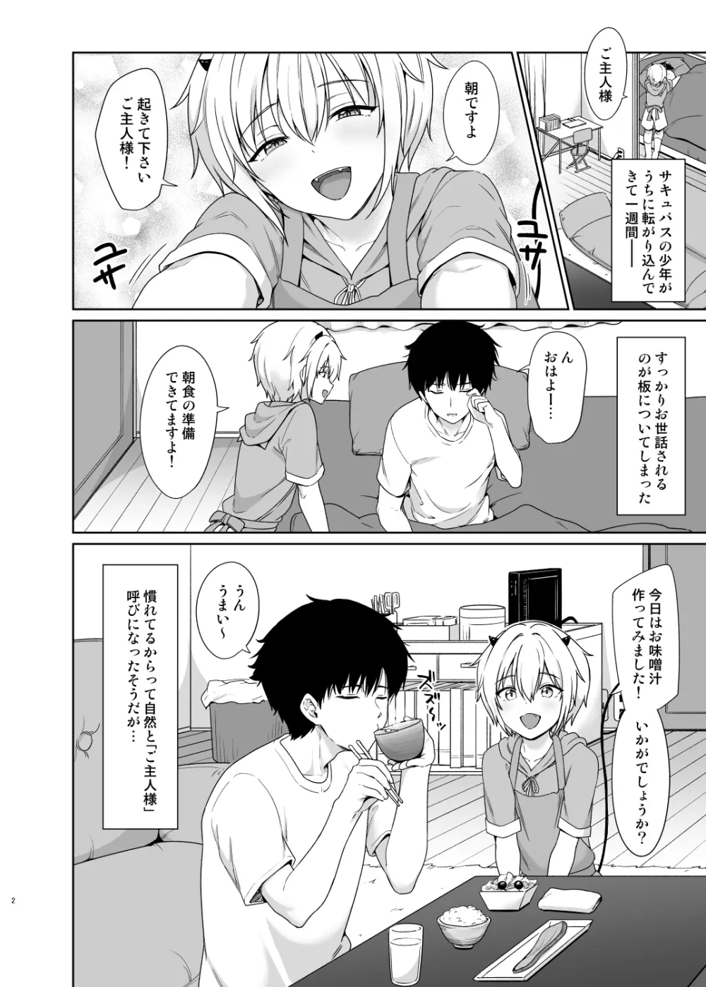 サキュバスくんとのせいかつ2 - page3