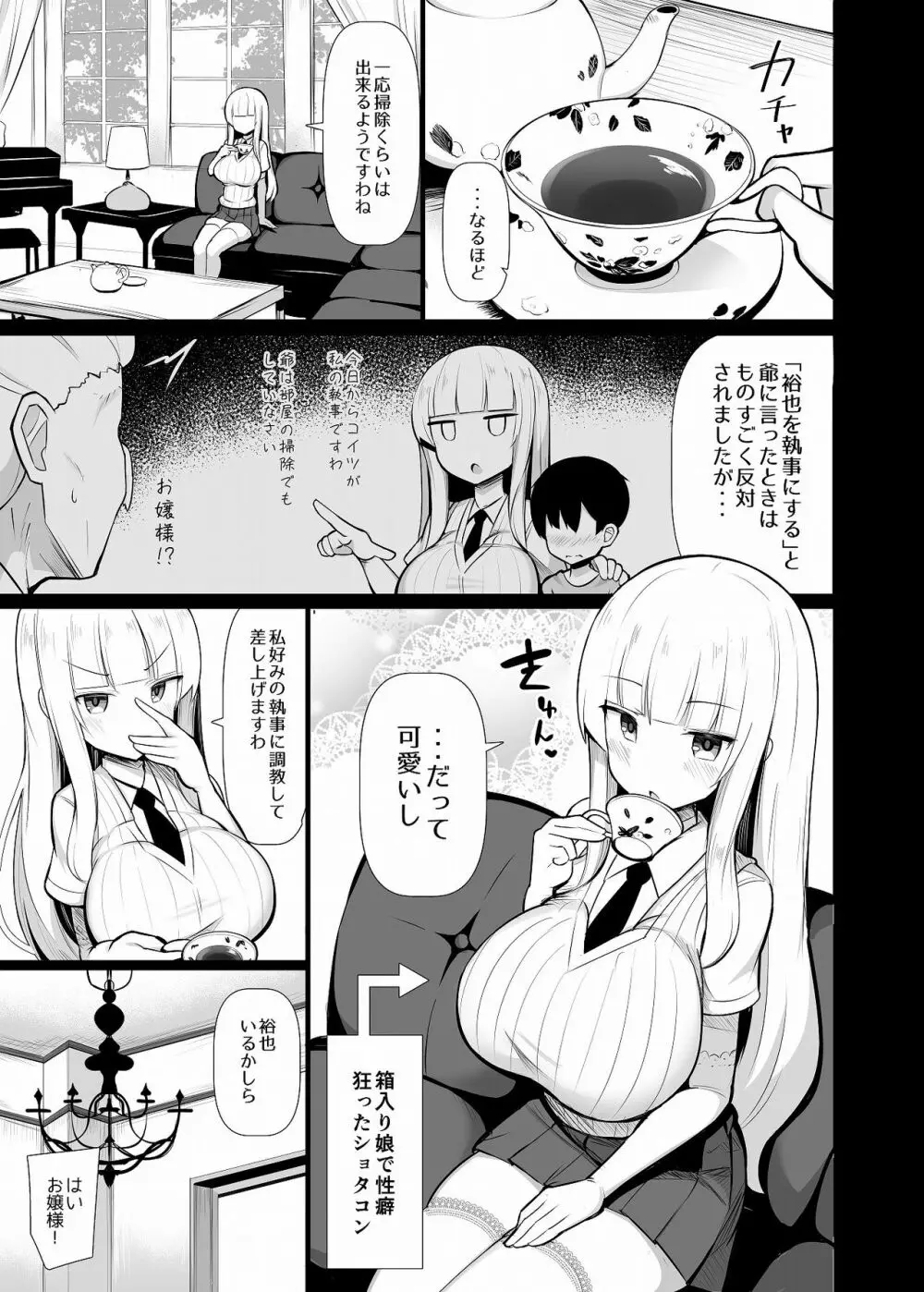 お嬢様に買われたボク - page4