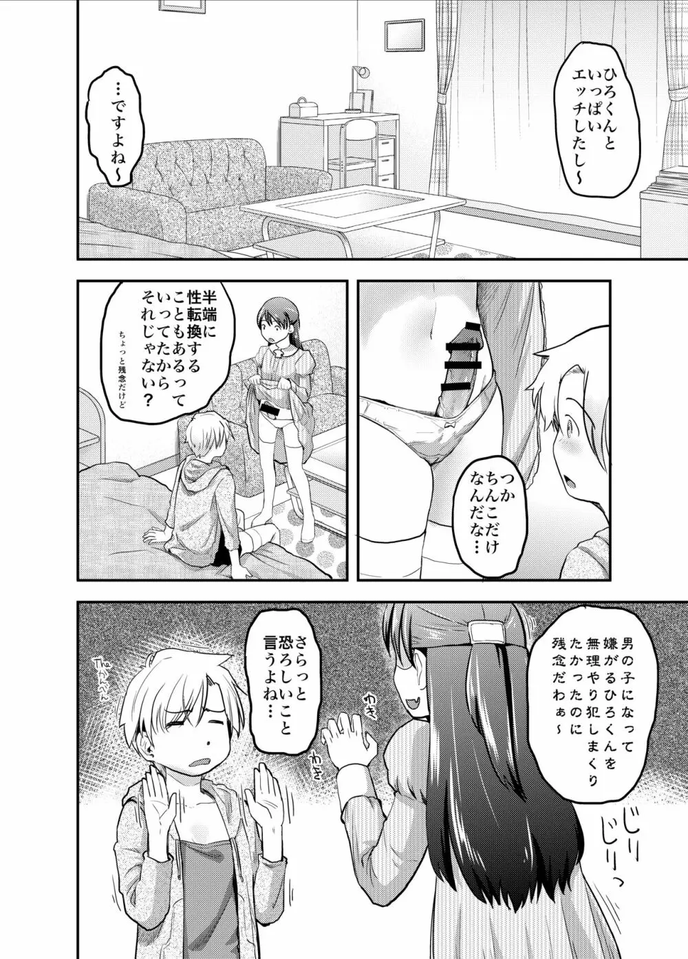 女体化した俺の処女がふたなり彼女に奪われる件について - page9