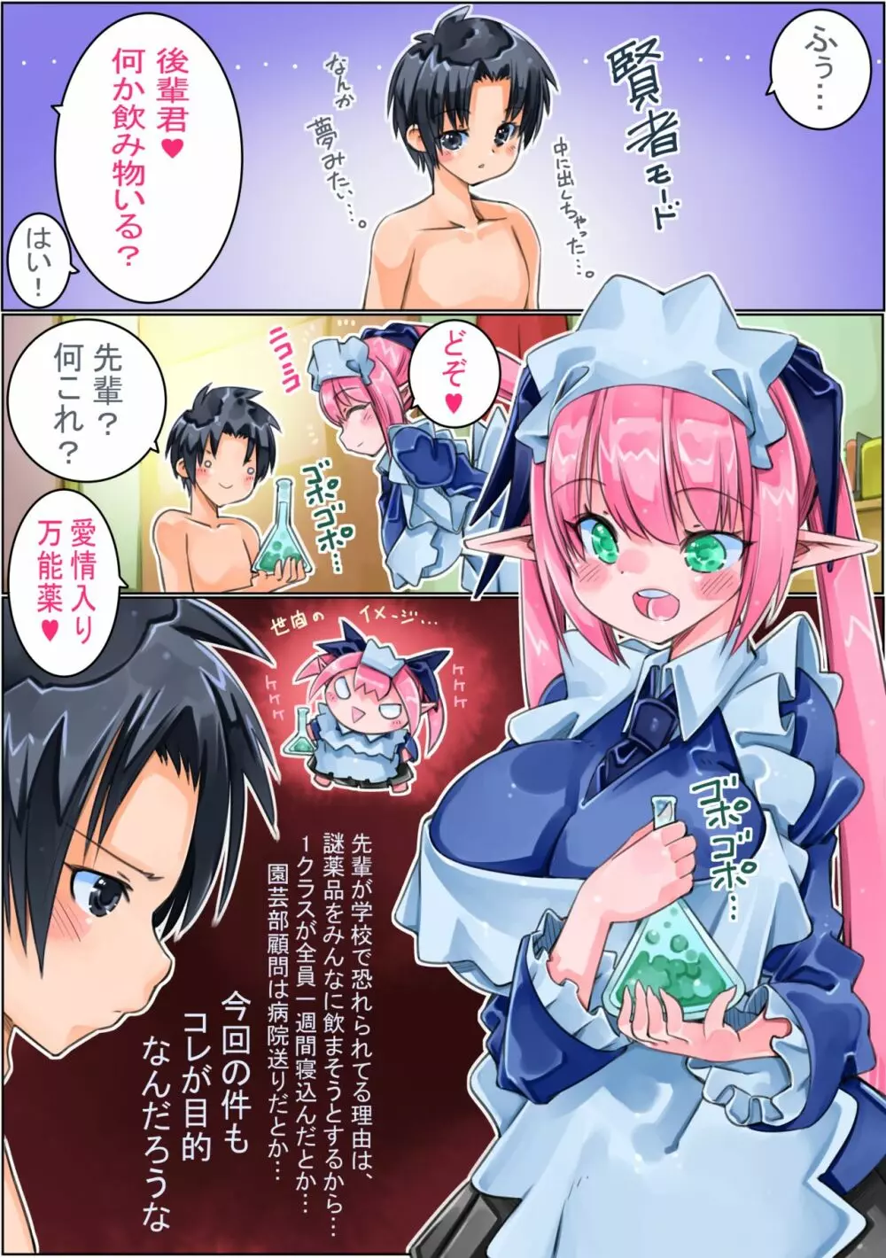 園芸部部長メイドエルフ先輩に適当に返事したら嫁に来ることになった - page12